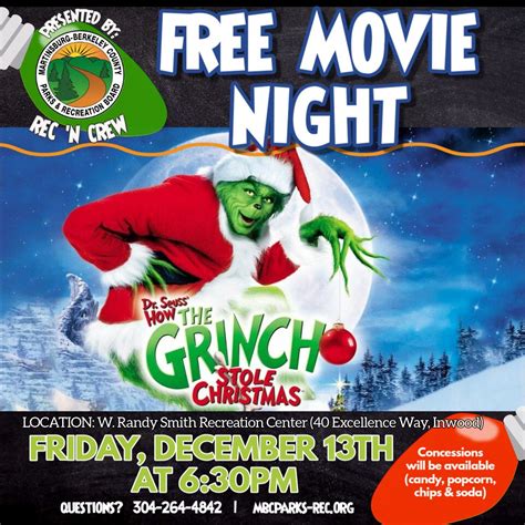 Free Movie Night - W. Randy Smith Rec Center, W. Randy Smith Recreation ...