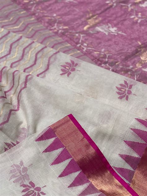 All Over Designer Exclusive Ponduru Khadi Jaal Jamdani Saree – VARNAVASTRAM