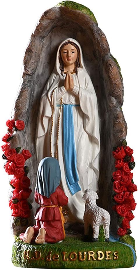 Buy Catholic Our Lady of Lourdes Statue 8 Inch Praying Blessed Virgin ...
