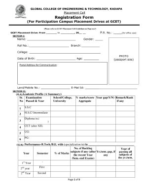 Fillable Online glbc ac NIT-Diploma Registration Form - bglbcacinb ...