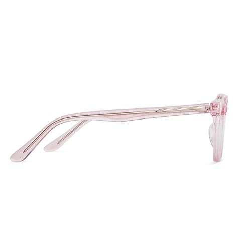 Buy Kids Glasses: Pink Transparent Full Rim Round Kids 8-12 yrs ...
