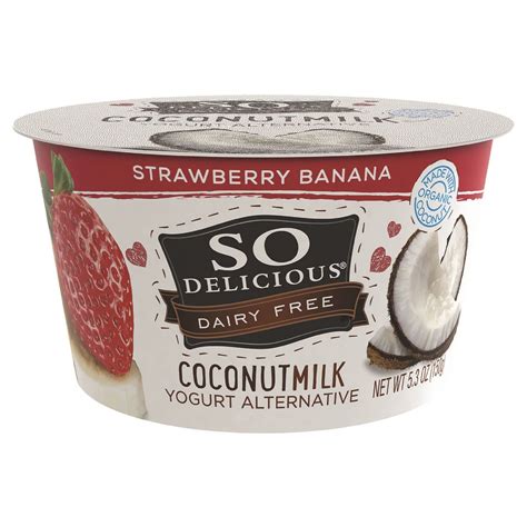 So Delicious Dairy Free Strawberry Banana Coconut Milk Yogurt - 5.3oz ...