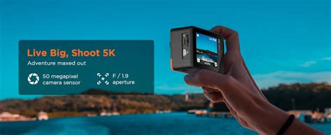 IZI One Lite 5K Action Camera 4K 60FPS 50MP Ultra HD Dual Screen EIS ...
