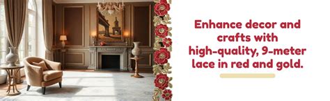 SYNC Red Lace Border Materials zari Embroidered Embroidery Golden Sari ...