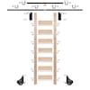 Meadow Lane 7.67-ft Finished Maple Library Ladder EG.300-92MA-12.08-PF ...