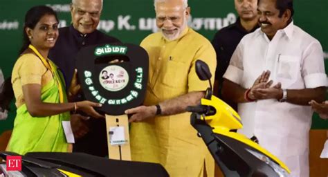 PM Modi launches Amma scooter scheme On Jayalalithaa's 70th birth ...