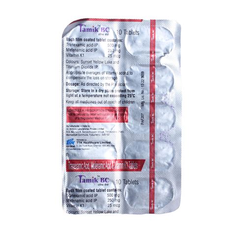 Tamik BC Tablet 10's Price, Uses, Side Effects, Composition - Apollo ...