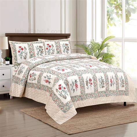 Pink Pot Grid Jaipur Fabric Double Bed Sheet – JaipurFabric®