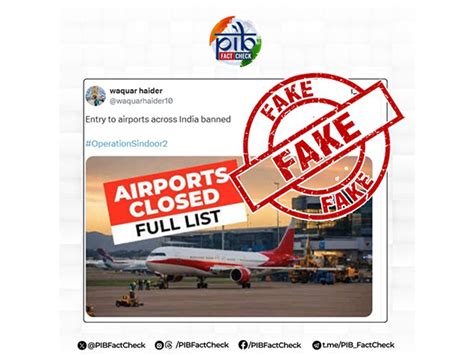 PIB busts fake news about airport entry ban