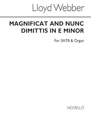 Amazon.in: Buy W.s. lloyd webber: magnificat and nunc dimittis in e ...