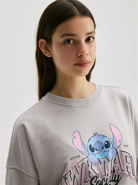 Mikina Lilo a Stitch Barva světle šedá - RESERVED - 692EG-09X
