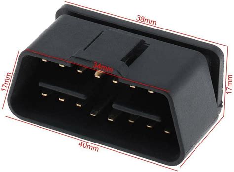 Keisnoaja 24V 16 Pin OBD Male OBD2 Diagnostic Connector Right India | Ubuy