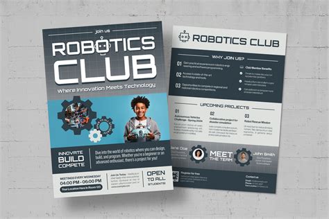 Robotics Club Flyer Template [Ai, Vector] - BrandPacks