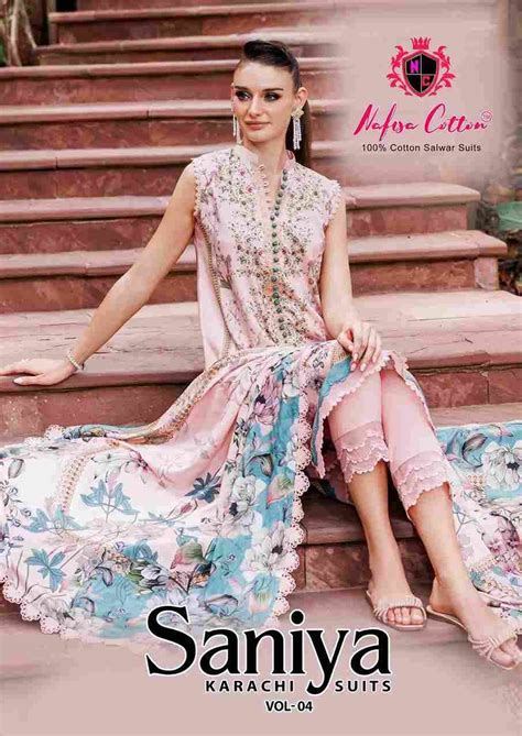 SANIYA VOL-4 BY NAFISA COTTON 4001 TO 4006 SERIES BEAUTIFUL STYLISH ...
