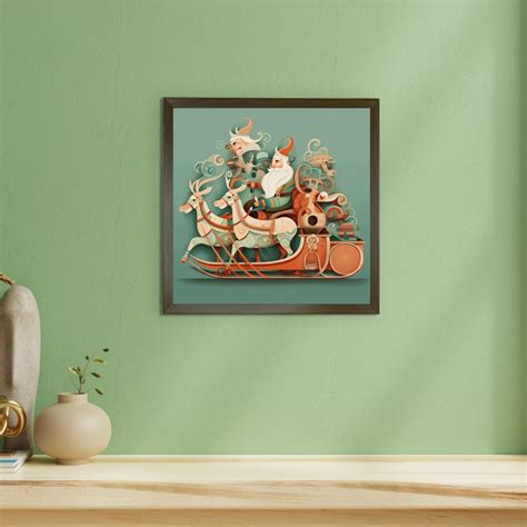 Sowpeace: Santa & Reindeer - Wall Art Wonderland - Sowpeace Wall painting