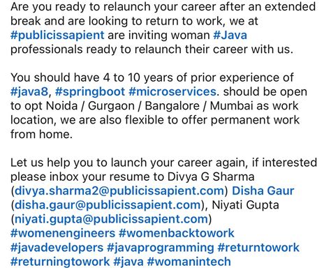 There are some openings in SAP. Do check if you have something in ...