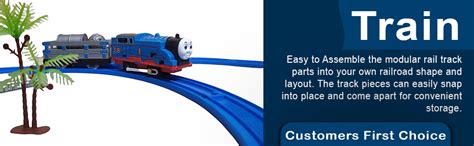 Buy LONGMIRE Battery-Operated Express Toy Train Set for Kids 3+ | DIY ...