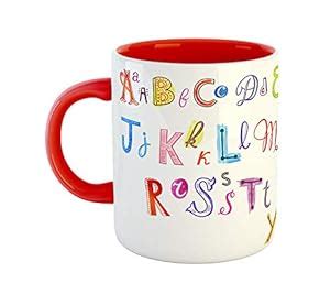Buy ARTBUG™ Alphabets Printed Ceramic Milk Mug for Kids - Best Return ...