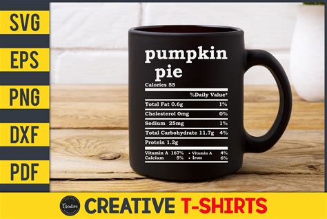 Pumpkin Pie Nutrition Facts Graphic by Anna Design · Creative Fabrica