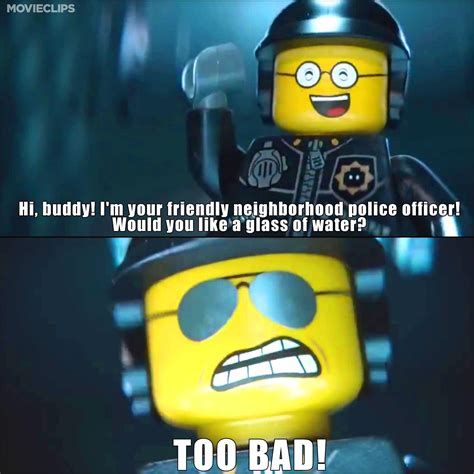 Lego Movie Good Cop Bad Cop Face