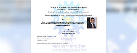 Lecture on "Smart Packaging Technologies for Hot and Cold Temperature ...