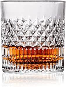 Varyon Crystal Whiskey Glasses Set of 2, 300ML, Clear Crystal Whiskey ...