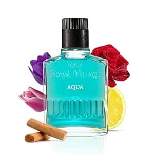 Royal Mirage Aqua Aftershave | Refreshing Lotion for Men | Lemon, Rose ...