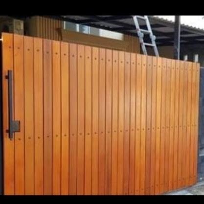 Jual pagar rumah motif kayu - Kab. Bogor - S&Q Interior | Tokopedia