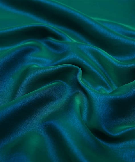 Buy Firozi Plain Two Tone Satin Silk Fabric Online | Fabric Depot