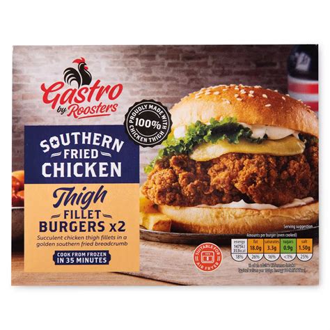 Southern Fried Chicken Thigh Fillet Burgers 2 Pack | ALDI UK