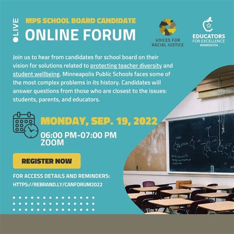 Educators for Excellence | MPS School Board Candidate Online Forum