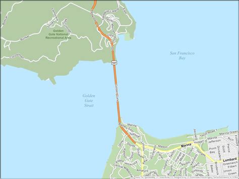 A Map Showing Golden Gate Bridge Golden Gate | Cube Defense Wiki