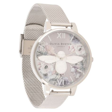 Buy Online Olivia Burton Quartz Analog Silver Dial Stainless Steel ...