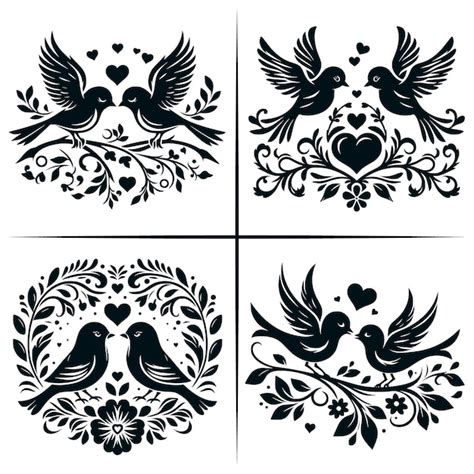 Lovebirds SVG Birds svg Wedding Birds svg Cricut Clipart Cut Files ...
