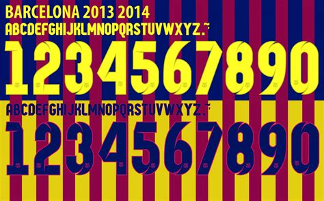FC Barcelona 2013/2014 - Football Kit Nameset - YFS - Your Football Shirt