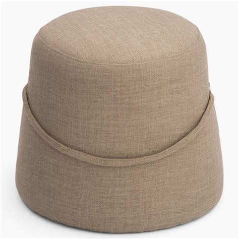 Buy Bruno Textured Round Ottoman from Home Centre at just INR 4600.0