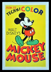 Poster Technicolor Mickey Mouse sl1525 (Plastic Large Wall Poster ...