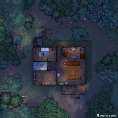 Cabin in the Woods Map | Cthulhu Architect