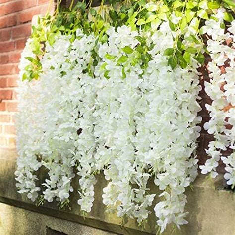 Buy Pauwer Artificial Wisteria Vine Wisteria Hanging Garland (Purple ...