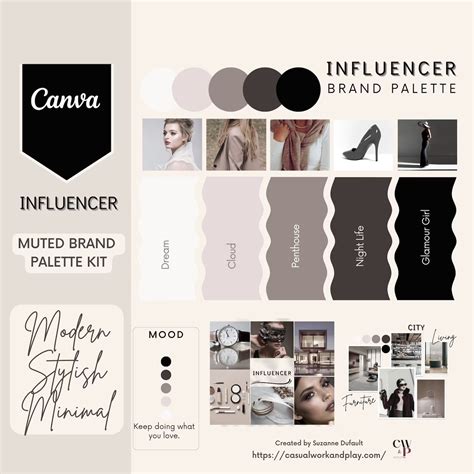 Brand Palette, Small Business Brand, Digital Download, Brand Colour Palette, Mood Board # ...