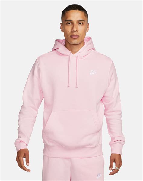 Nike Mens Club Hoodie - Pink | Life Style Sports EU
