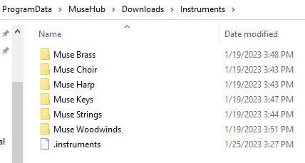 Using Muse Depository 的图像结果