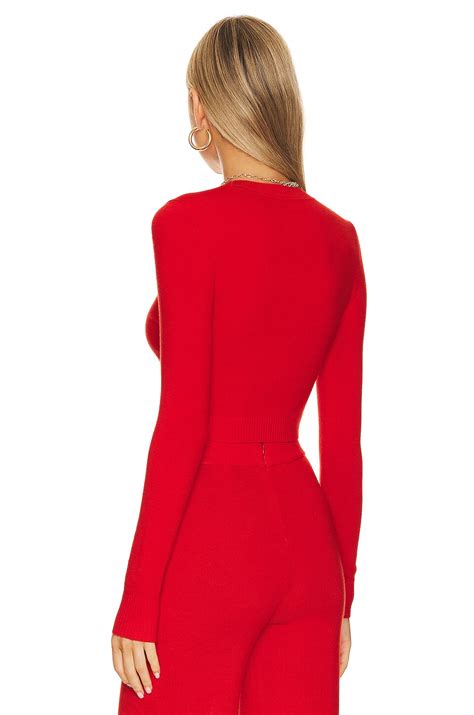 JoosTricot Long Sleeve Crop Top in Engine | REVOLVE