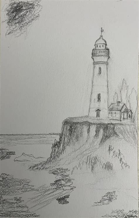 Lighthouse Drawing Tutorial