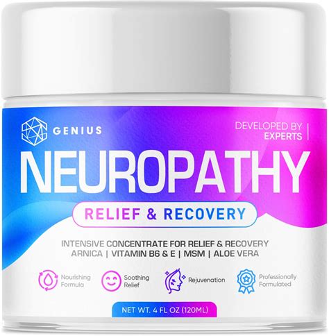 GENIUS CURE Genius Neuropathy Nerve Relief Cream - Crema De Alivio De Máxima Fuerza Para Pies ...