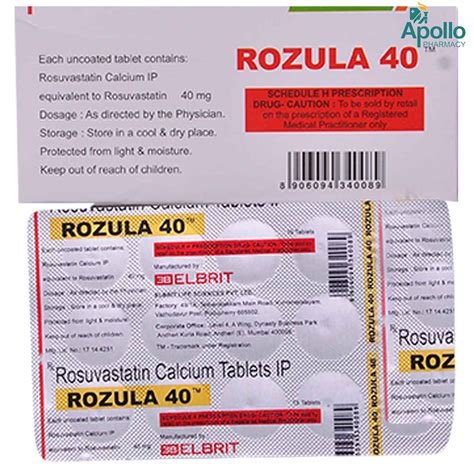 Rozula 40mg Tablet 15's Price, Uses, Side Effects, Composition - Apollo ...