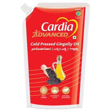 Buy Cardia Advanced Cold Pressed Gingelly Oil 1 Litre Online at ...