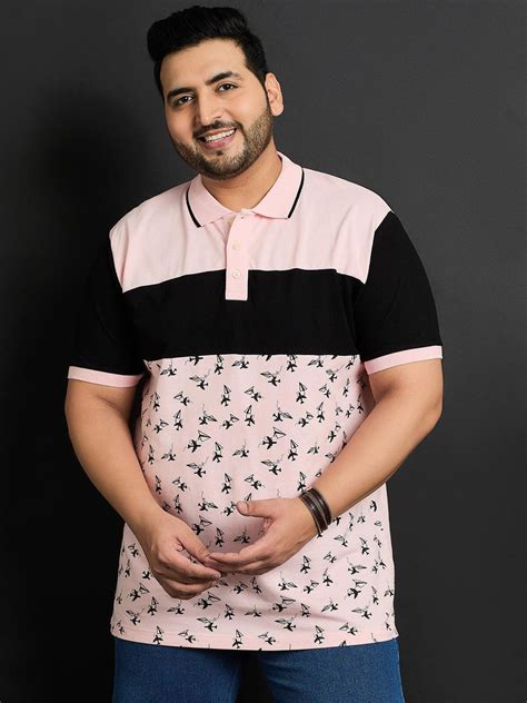 Men Plus Size Pombas Printed Polo Tshirt – bigbanana