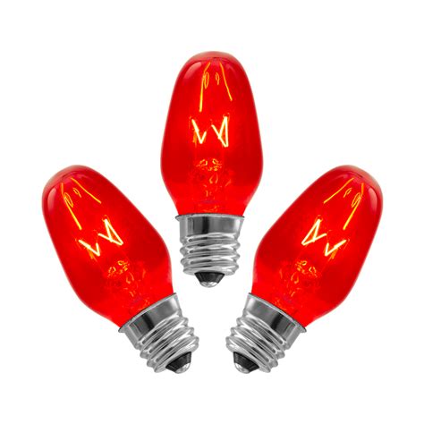 15-Watt Bulb - 3-pack - Red