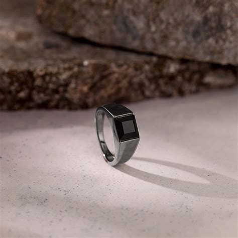 Black Rhodium Jazz Up Ring for Him – Daring & Contemporary Mens Ring ...